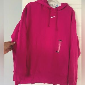 Nike womens oversized sweatshirt pink